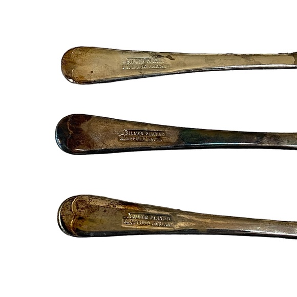 Vtg Leonard 7pc Silverplate Relish Serving Tray Glass Dishes Forks MIB - Picture 9 of 16